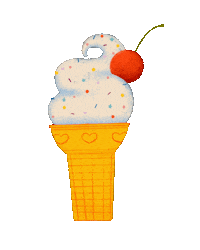 Ice Cream Cone Dessert Sticker