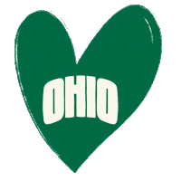 Heart Ohio U Sticker by Ohio University
