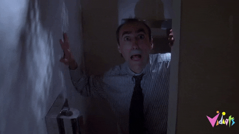 Scared Get Out GIF by Vidiots