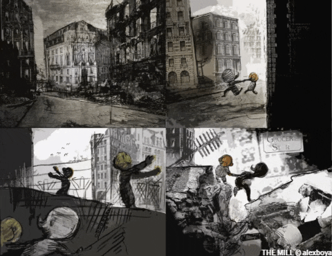 Walking Zombie GIF by Alex Boya