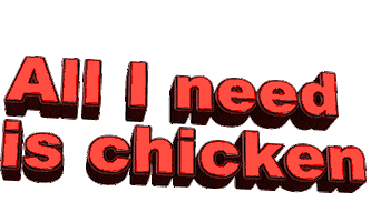 chicken fml Sticker by AnimatedText