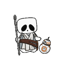 klutzi kawaii star wars creepy stickers Sticker