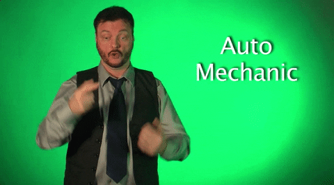 sign language auto mechanic GIF by Sign with Robert