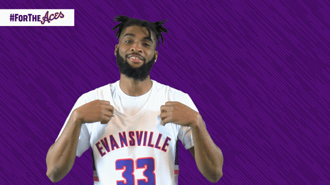 Purple Aces Evansville GIF by UE Athletics
