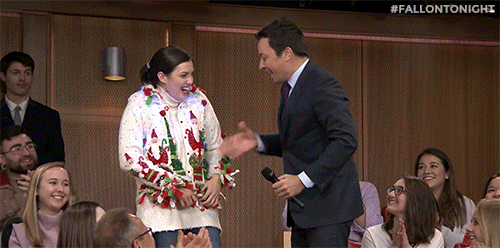 jimmy fallon christmas sweater GIF by The Tonight Show Starring Jimmy Fallon