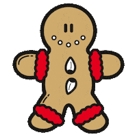 Ginger Bread Christmas Sticker by SHEEPWORLD AG