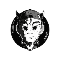 Beard Devil Sticker