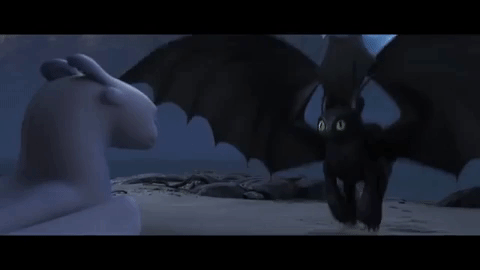 how to train your dragon flirting GIF