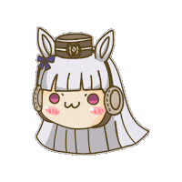 Gold Ship Horse Sticker by Fluffy the Thunder God 雷神阿毛