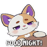 Sleepy Good Night Sticker by Debellum