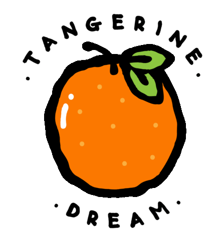 Tangerine Dream Sleep Sticker by Darren John