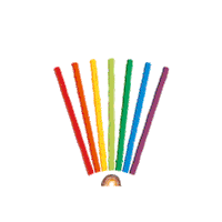 Wiwiurka fun celebration friends rainbow Sticker