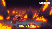 Screaming Everything Is Fine GIF by Mashed