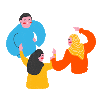 MadewithPassion hello woman hug man Sticker