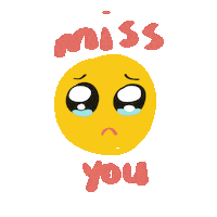 Sad Miss You Sticker