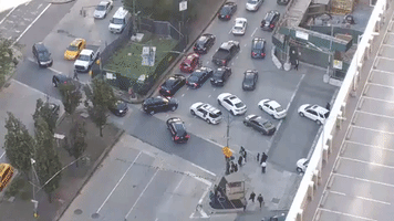 More Than 10 Police Vehicles Cut Traffic To Get to Attack Site in Manhattan