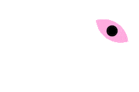 tshirteria pink eye rosa olho Sticker