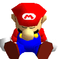 Mario Falling Asleep Sticker by GIPHY Gaming