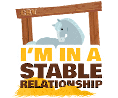 CountryRacingVic horse relationship pun stable Sticker