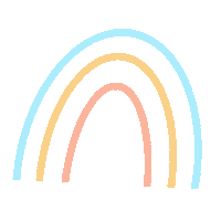 tea_creative rainbow blue red yellow Sticker