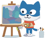 Oil Paint Art Sticker by Studycat