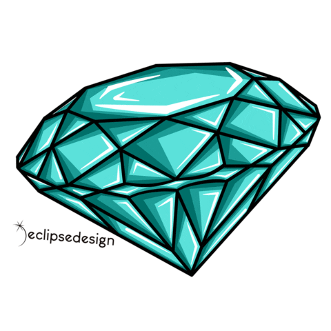 Diamond Jewel Sticker by EclipseDesignCo