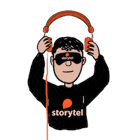 Podcast Listening Sticker by Storytel Italy