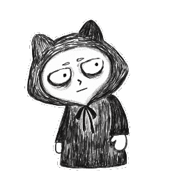 Bored Cat Sticker