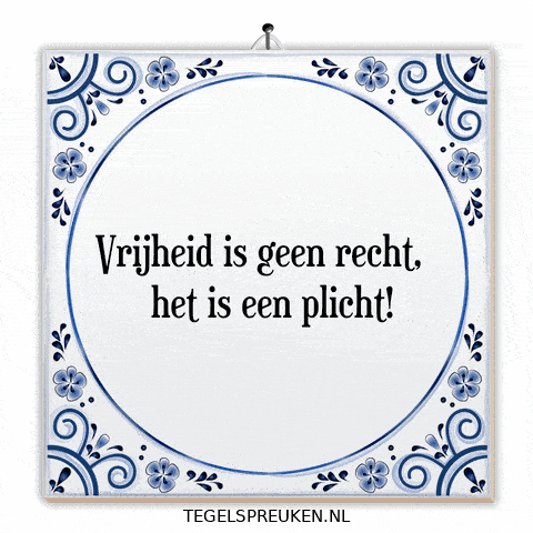 Verandering Vrijheid GIF by Tegelspreuken.nl