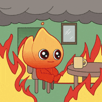 Chaos This Is Fine GIF by Playember