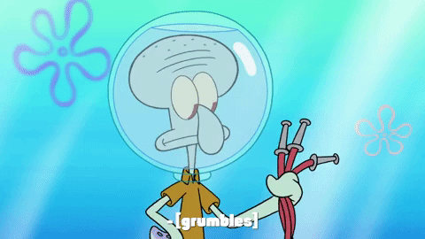 season 9 squid defense GIF by SpongeBob SquarePants