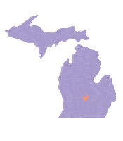 Michigan Pg Sticker by Piper and Gold