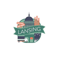 Michigan Lansing Sticker by Piper and Gold