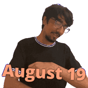 August 19Th Sticker