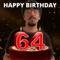 64Th Birthday GIF