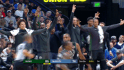 celebrate lets go GIF by NBA