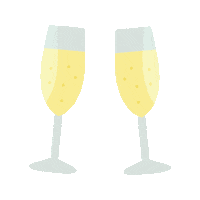 New Year Cheers Sticker