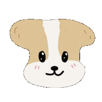 mytime97 dog puppy wink cute dog Sticker