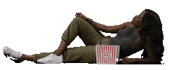 chill eating Sticker by Julieee Logan