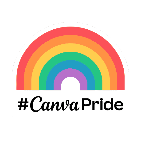 Rainbow Pride Sticker by Canva