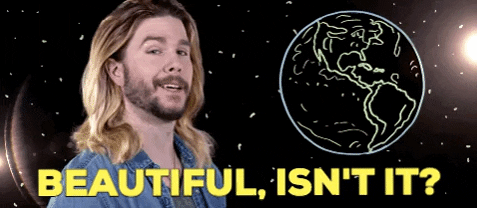 becausescience giphygifmaker space beautiful earth GIF