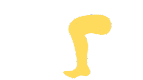 emojivid giphyupload emoji people leg Sticker