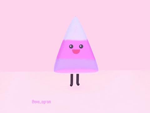 Excited Candy Corn GIF by eve_agram