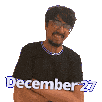 December Dec 27 Sticker