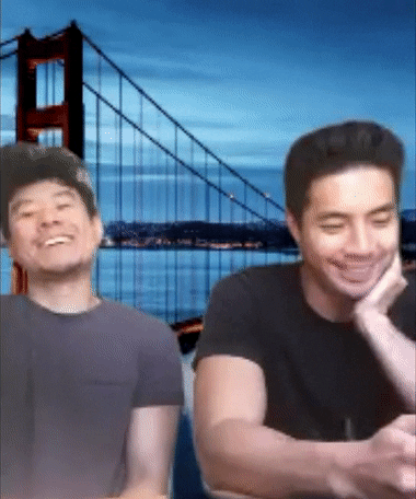 Golden Gate Bridge Laughing GIF by Pretty Dudes