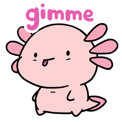 give me please Sticker by Aminal Stickers