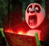 Scared Kung Fu Panda GIF