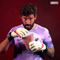 Alisson Becker Eating GIF by Liverpool FC