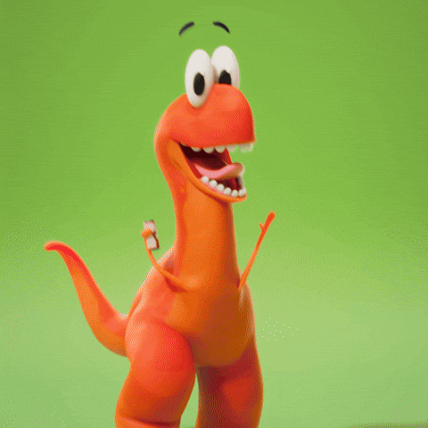 Excited Good Morning GIF by Claynosaurz