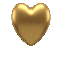 Golden Heart Love Sticker by Bel Diniz